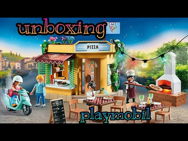 Vídeo relacionado con PLAYMOBIL City Life 70336 Pizzería con terraza, con Efectos de luz, A Partir de 4 años
