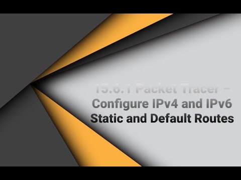 15.6.1 Packet Tracer – Configure IPv4 and IPv6 Static and Default Routes 
