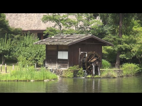 東山動植物園　奥池・合掌造りの家