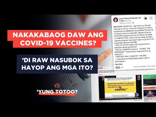 [WATCH] ’Yung Totoo: 5 fact check tungkol sa pagbuo at epekto ng COVID-19 vaccines