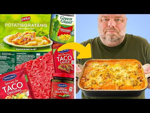 Tillagar tacogratäng av Peka potatisgratäng!