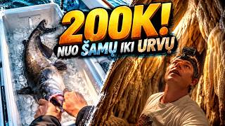 Jūsų 200 000!!! Metam plūdurus ir keliaujam į urvus