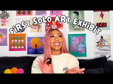 how I planned my FIRST SOLO ART EXHIBIT with no experience🎨