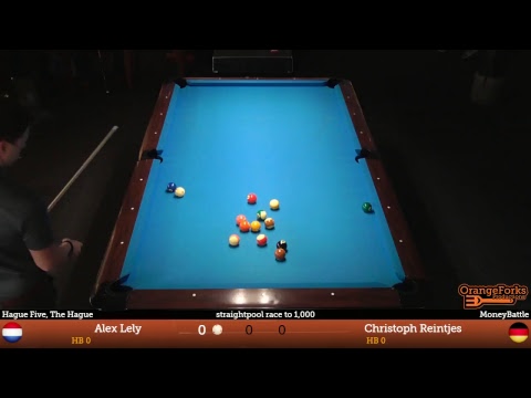 MoneyBattle: Alex Lely v Christoph Reintjes - Straightpool race to 1.000