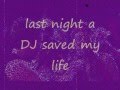 Mariah Carey - Last Night A DJ Saved My Life (lyrics on screen)