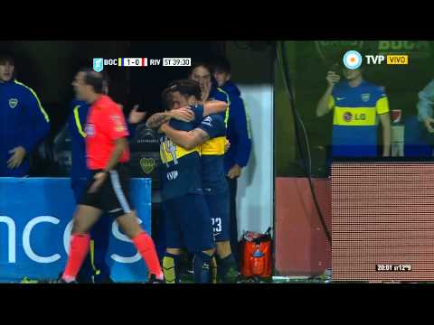 Gol de Pavón. Boca 1 - River 0 | Primera División 2015 - Fecha 11