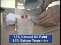 Painting joinery -- Three coatings with turpentine (www.ottossonfarg.com)