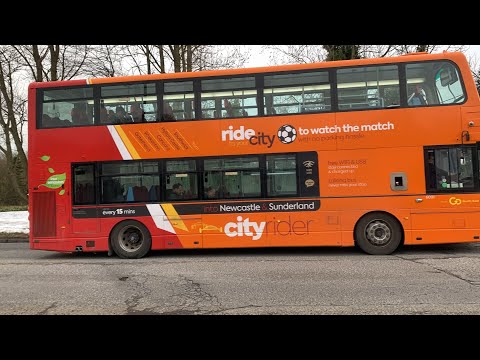 Cityrider 56 to Newcastle - Go North East 6091 - NL63 YHU