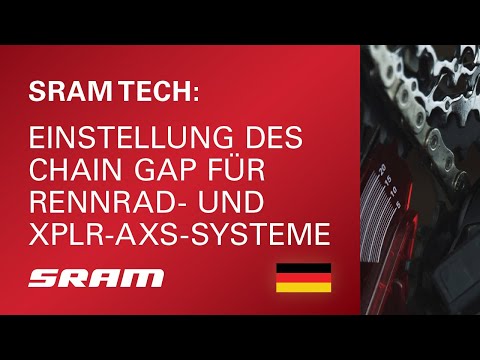 Einstellung des Chain Gap für Rennrad- und XPLR-AXS-Systeme