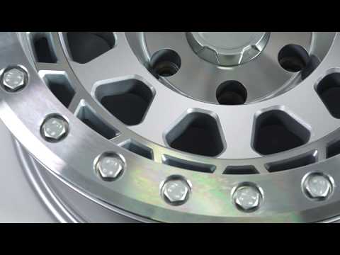 Black Rhino Truck Wheels - Primm Beadlock in Silver w/ Mirror Face & Machined Ring