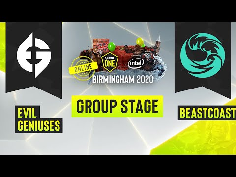 Dota2 - Evil Geniuses vs. beastcoast - Game 1 - ESL One Birmingham 2020 - Group Stage - NA