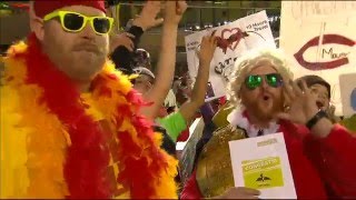 Ric Flair and Hulk Hogan at the Minnesota Twins game!