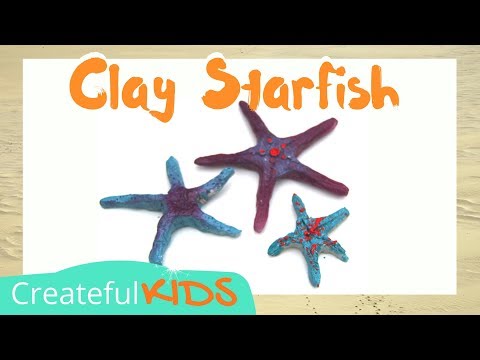 Sculpting Art lessons for Kids - Clay Starfish Art Project