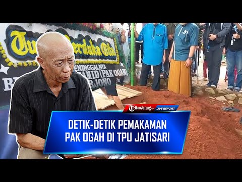 🔴 Suasana Haru Pemakaman Pak Ogah di TPU Jatisari, Karangan Bunga Terus Berdatangan