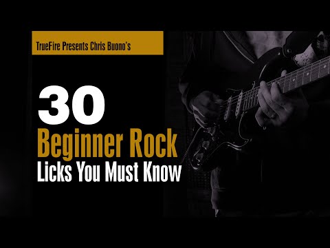 🎸 Chris Buono's 30 Beginner Rock Licks - Intro - Guitar Lessons