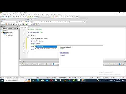 Cvariable Declaration And Initialization Pt1