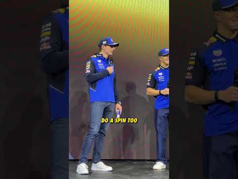 That’s one way to show the new kit 😂 #F1 #RedBullRacing