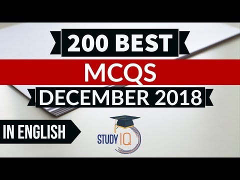 200 Best current affairs December 2018 in ENGLISH Set 1  - IBPS PO/SSC CGL/UPSC/IAS/RBI Grade B 2019