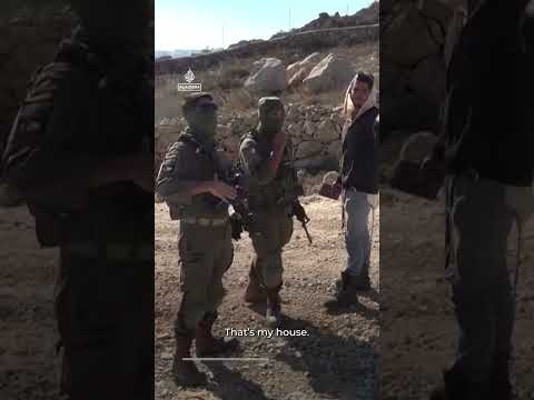 Palestinian-American confronts Israeli settler at his besieged home