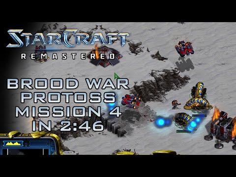 StarCraft Remastered Broodwar Protoss Mission 4: The Quest for Uraj (Speedrun / Walkthrough)