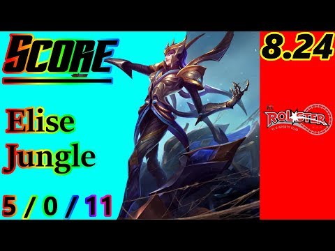 KT Score as Elise Jungle - S8 Patch 8.24 - KR - Full Gameplay