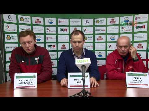 Konferencja prasowa po meczu GKS Tychy - Aksam Unia Oświęcim 2:4 (0:2, 1:2, 1:0) (31. kolejka PHL)