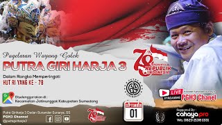 Download lagu LIVE Wayang Golek PGH3 Ki Dalang H. Dadan Sunandar - Jatinunggal Sumedang #putragiriharja3 mp3