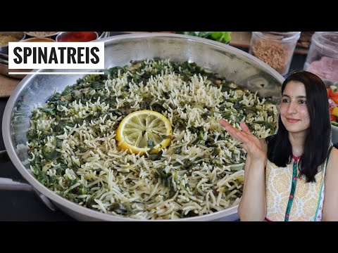 Spinatreis mit Joghurtbeilage - Blitzschnelles Basmatireis-Rezept !!