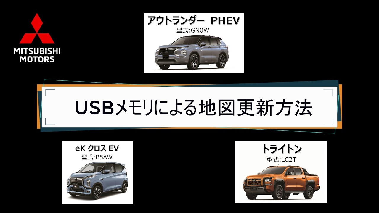 USBメモリによる地図更新方法