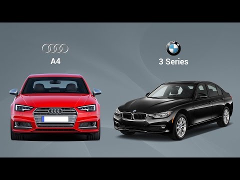 BMW 3-Series vs Audi A4 Test Drive Comparison Review - Autoportal