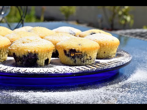 Mafini sa borovnicama i čokoladom Blueberries Chocolate Muffins