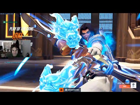 JAKE TOP 500 HANZO AND ASHE GAMEPLAY - POTG! OVERWATCH 2 SEASON 5