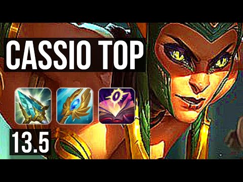 CASSIOPEIA vs GRAGAS (TOP) | Rank 1 Cassio, 2.8M mastery, 1300+ games, 4/1/5 | KR Challenger | 13.5