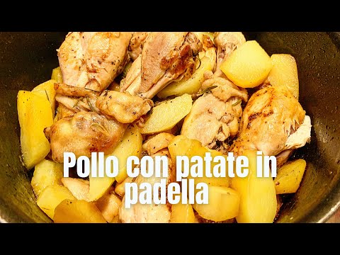 Ricetta Cosce di Pollo con Patate in Padella, Leggera, Dietetica e Senza Glutine