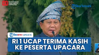Suara Prabowo Bergetar, Ucap Terima Kasih Usai Upacara Penurunan Bendera, Disambut Tepuk Tangan Riuh