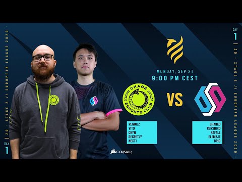 BDS Esport vs Chaos EC // Rainbow Six European league 2020 - Stage 2 - Playday #1