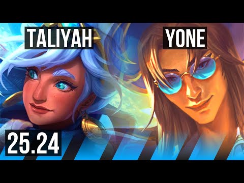 TALIYAH vs YONE (MID) | KR Master | 25.24