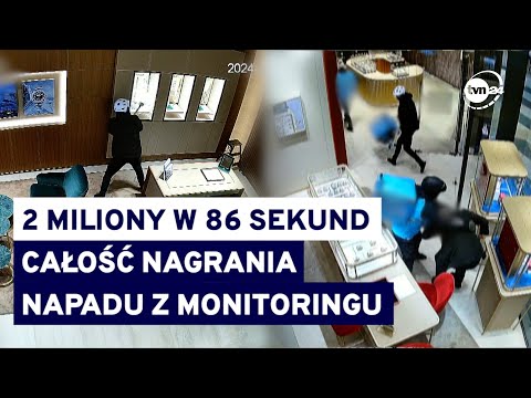 Fałszywi dostawcy jedzenia w jedynie 86 sekund okradli salon jubilerski. Całe nagranie z monitoringu