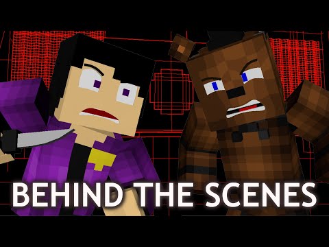 "LOOK AT ME NOW - REMASTERED Behind the Scenes! FNAF Minecraft Music Video (3A Display)