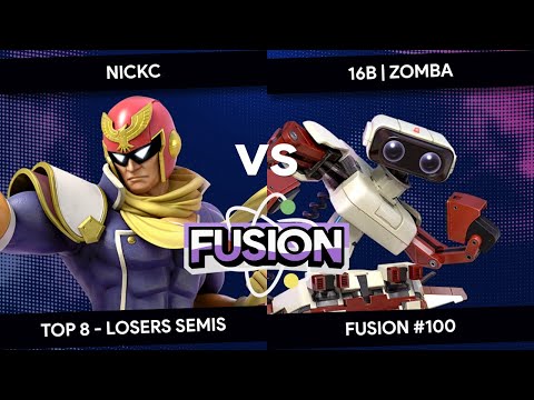 Fusion #100 - NickC (Captain Falcon) vs Zomba (R.O.B.) - Top 8 - Losers Semis
