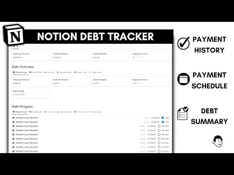 Notion Debt Tracker | Prototion | Buy Notion Template