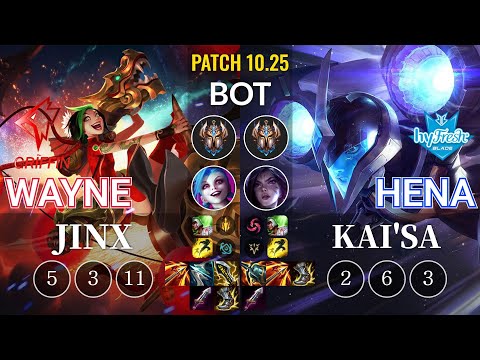 GRF Wayne Jinx vs hyF Hena Kai'Sa Bot - KR Patch 10.25