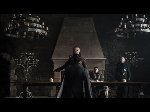 Juego de Tronos - Sansa sentencia a Petyr Baelish (Meñique) a muerte.  Arya ejecuta la sentencia HD
