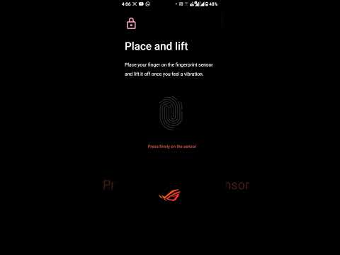 ROG 5S FINGER PRINT NOT WORKING