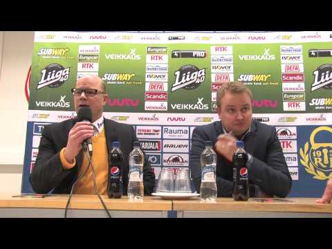 21.10.2014 Lukko - Pelicans: Pressitilaisuus