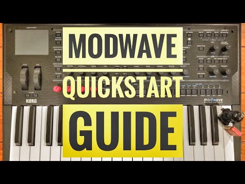 Korg modwave Quickstart Guide