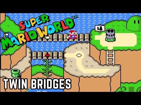 Super Mario World - Twin Bridges (Complete Walkthrough, All Exits)