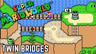 Super Mario World - Twin Bridges (Complete Walkthrough, All Exits)