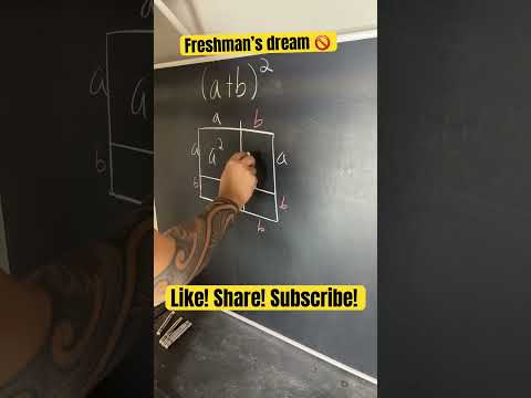 Avoid the freshman dream! #maths #sat #math #mathematics #youtubeshorts #youtube #youtuber #algebra