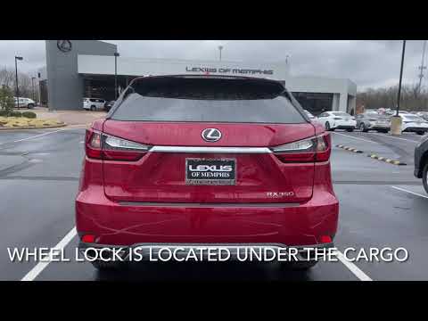 Wheel lock location in newer Lexus models/ Lexus of Memphis